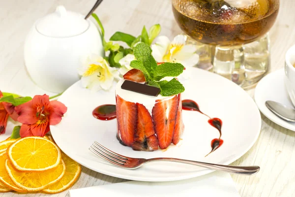 Strawberry dessert — Stock Photo, Image