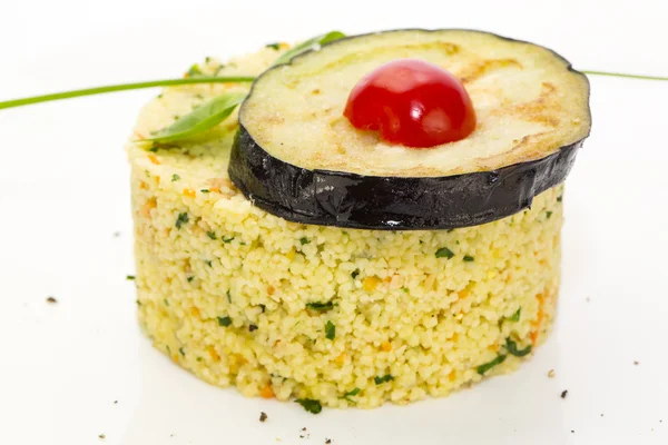 Arroz con berenjena — Foto de Stock