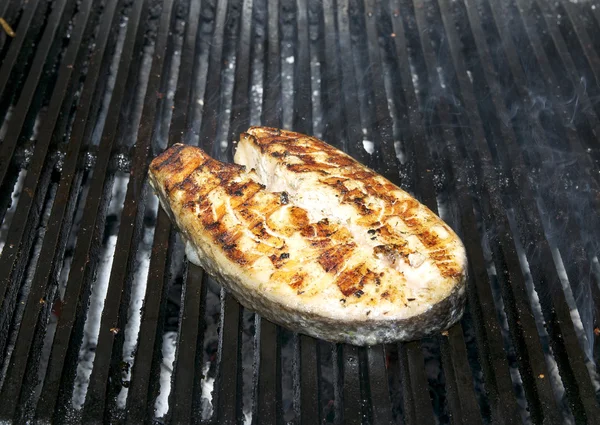 Salmon steak — Stock Photo, Image