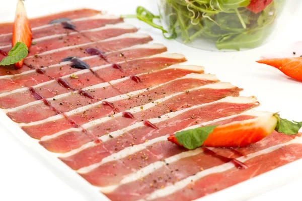 Sliced duck breast — Stock Photo, Image