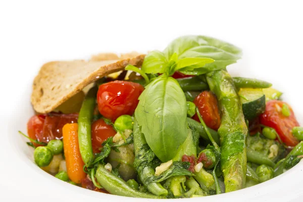 Salad of steamed zucchini — Stock Photo, Image