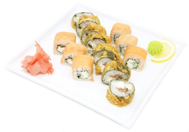 Japon balık ve sebze ile rulo