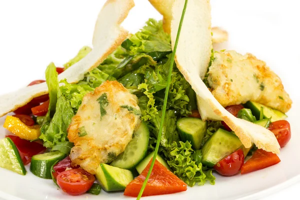 Salade van vlees kaas en groenten — Stockfoto