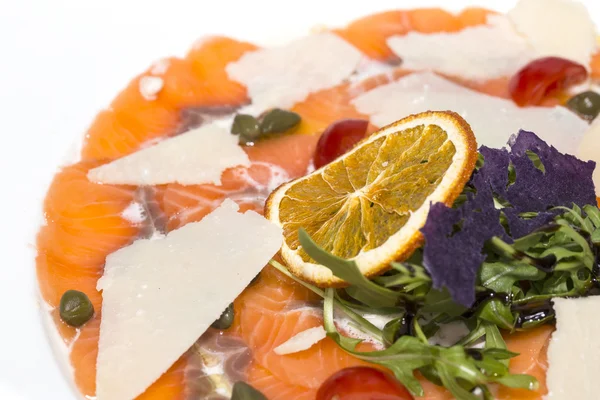 Sliced meat salmon — Stock Photo, Image