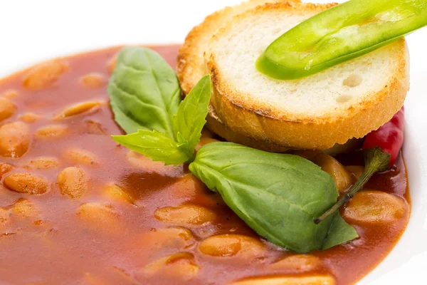 Suppe mit Bohnen — Stockfoto
