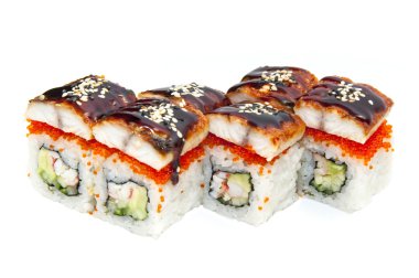 Japon balık ve sebze ile rulo