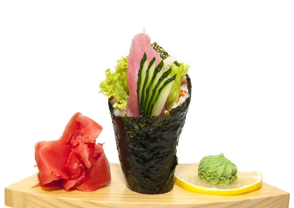 Peixe de atum de carne temaki — Fotografia de Stock