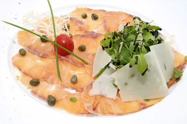 Salmone affettato — Foto Stock