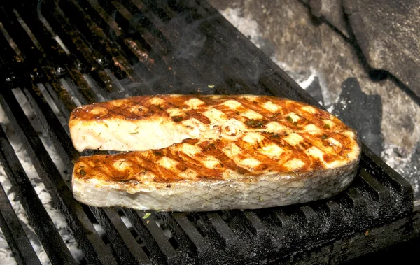 Salmon steak — Stock Photo, Image