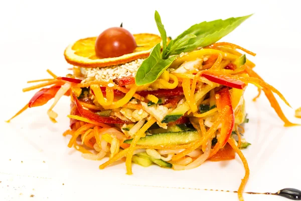 Salad of steamed vegetables — Stock Photo, Image