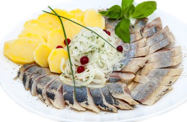 ringa beyaz zemin üzerine bir tabak