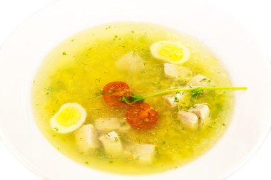 erişte ve yumurta tavuk çorbası