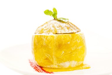 Bal ile pişmiş elma