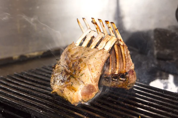 Lamb ribs cooked on the grill — Stock Photo, Image