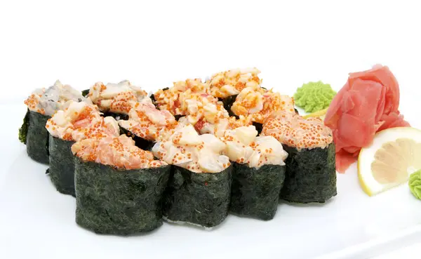 Japoński bułki z ryb i warzyw — Zdjęcie stockowe