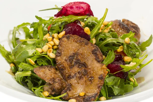 Duck with arugula — Stock Photo, Image