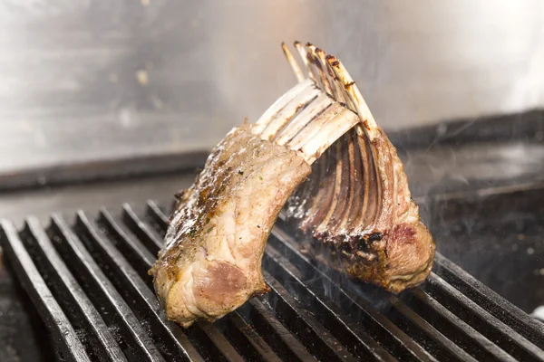 Lamb ribs cooked on the grill — Stock Photo, Image