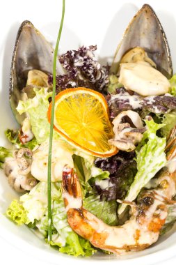 Deniz ürünleri salatası