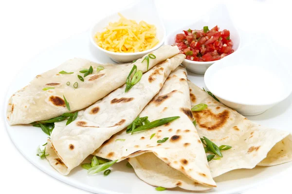 Pita bread with vegetables — Stock Photo, Image