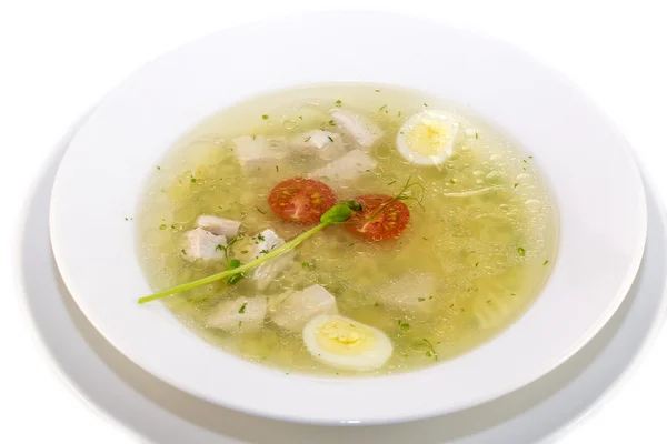 Куриный суп — стоковое фото