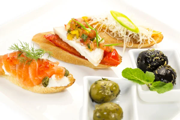 Spanische Sandwiches — Stockfoto