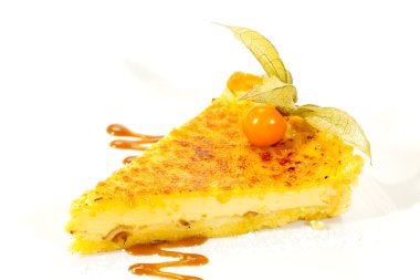 tatlı karamel ve berry ile