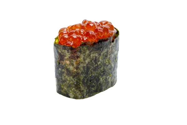 Japansk sushi skaldjur på vit bakgrund — Stockfoto