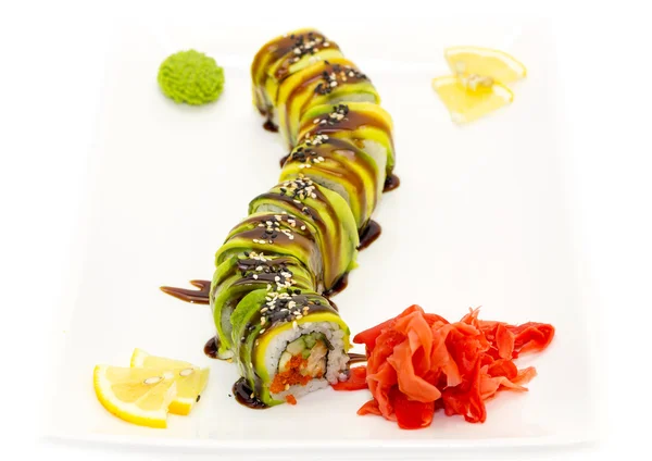Plate of Japanese sushi — Stock Photo, Image