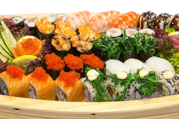 Owoce morza japońskiego sushi — Zdjęcie stockowe