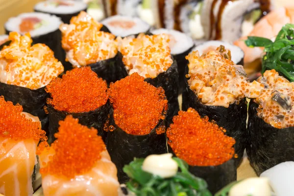 जापानी सुशी समुद्री भोजन — स्टॉक फ़ोटो, इमेज