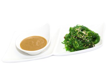 egzotik deniz yosunu ile salata