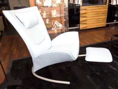 rahat koltuklar ve mobilya ile geniş oturma odası