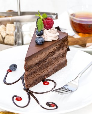 tatlı, pasta çay tablo