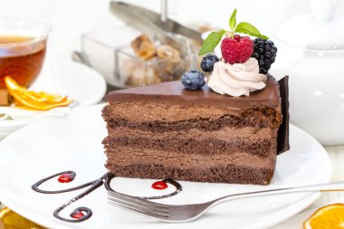 tatlı, pasta çay tablo