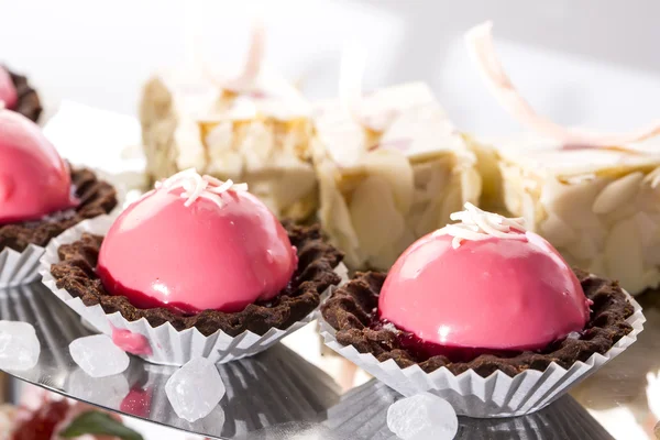 Plate of fruit dessert — Stock Photo, Image