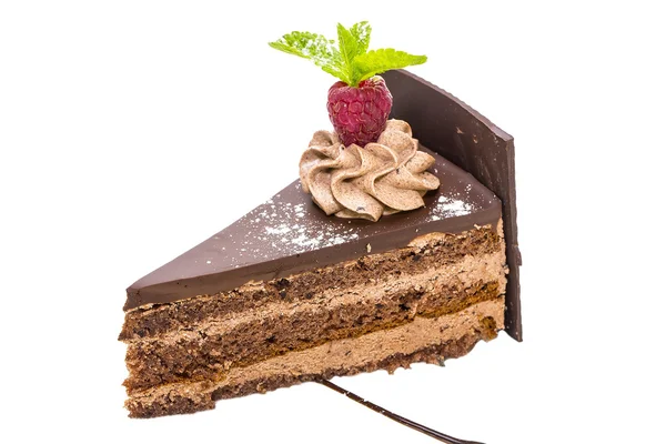 Choklad grädde tårta — Stockfoto
