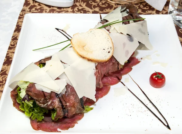 Beef carpaccio — Stock Photo, Image