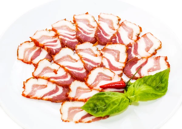 Bacon, cipolla e pepe — Foto Stock