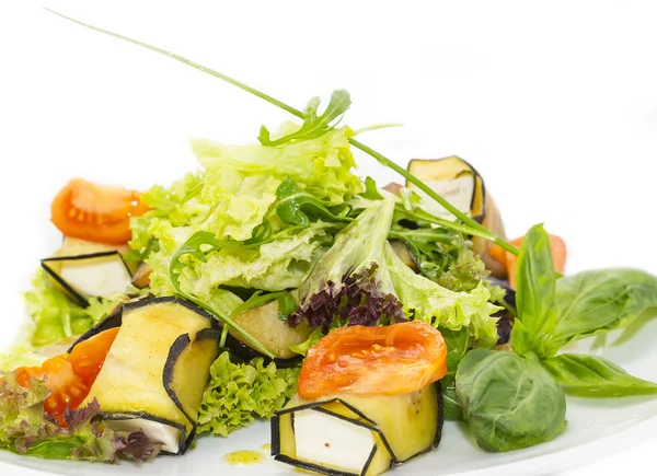 Salad with cheese and vegetables — Stock Photo, Image