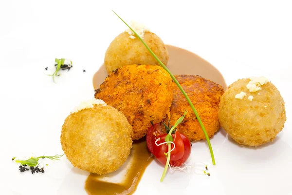 Carrot vegetarian meatballs — Stock Photo, Image