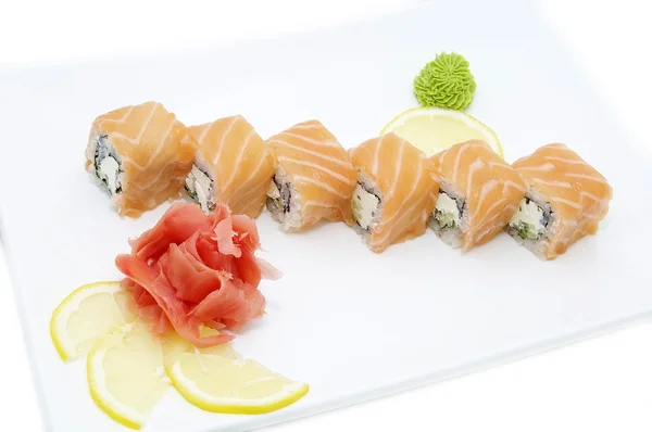 Sushi heerlijke zeevruchten — Stockfoto