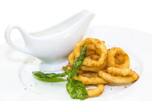 Fried calamari rings — Stock Photo, Image