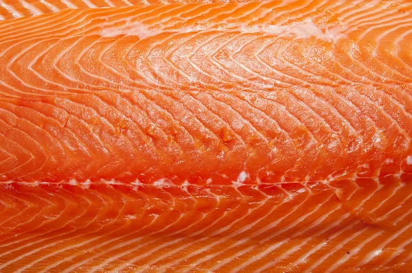 Carne fresca de pescado con filete de salmón — Foto de Stock