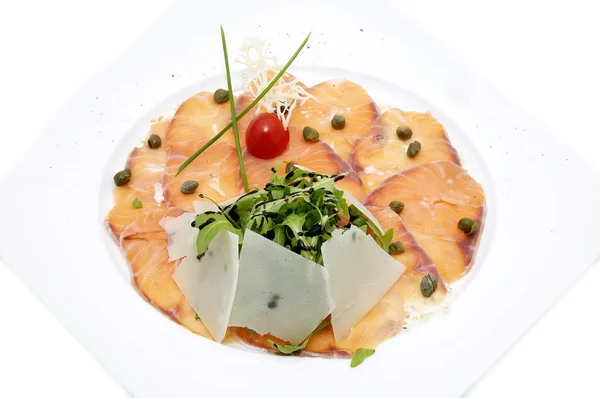 Carpaccio of salmon — Stok fotoğraf