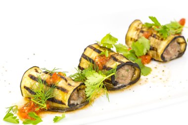 Doldurulmuş patlıcan.