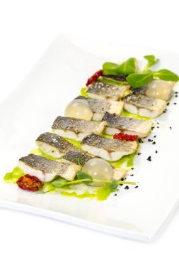 pişmiş siyah Morina balığı