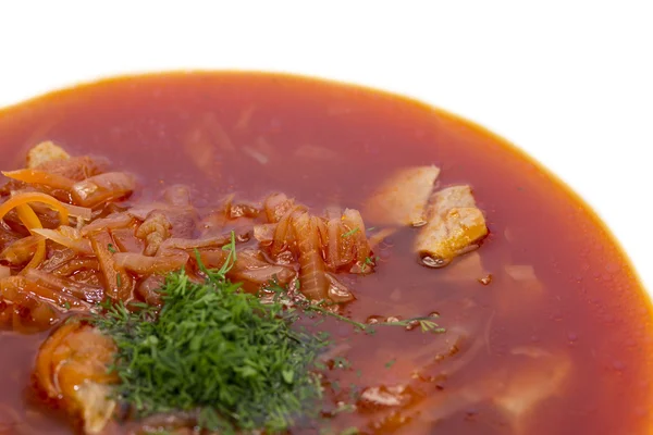 Red beet soup — Stock Photo, Image