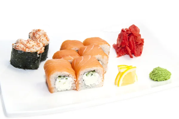 Ιαπωνικό sushi θαλασσινά — Φωτογραφία Αρχείου