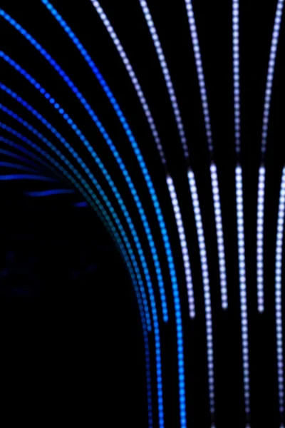 Neon pozadí linek a bokeh — Stock fotografie