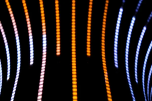 Neon background of lines and bokeh — Stock Photo, Image